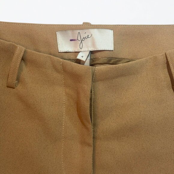 Joie Khaki Slim Fit Ankle Pants, Size 4 - Picture 2 of 7